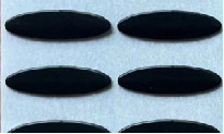 0.6mm Ellipsen-hohe Temperatur Ptfe nehmen glatte Oberfläche mit 3M Glue auf