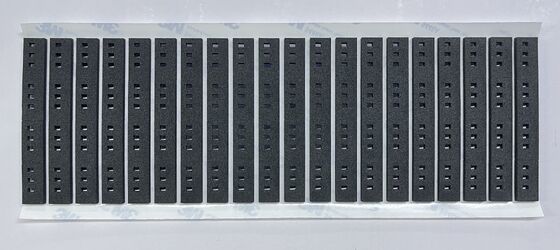 Custom Die-Cut Black EVA Foam Shockproof Gasket, Stepped Self-Adhesive Pad Specially for Electronic Devices