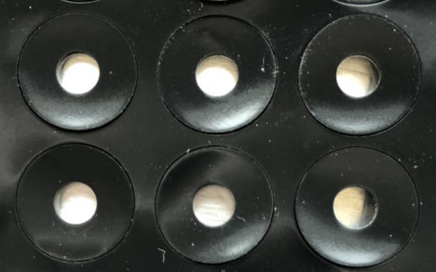 Computer-Silikonkautschuk-Auflage ringsum Kreis-Füße 0.05mm starkes NR EPDM