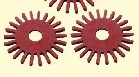 0.25mm gestempelschnittene Plastik-Holzschliff-Baumwollfaser-Papierisolierungs-rote steife Form