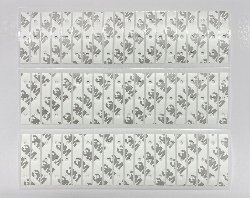 3M doppelseitige Klebebänder mit Positionierungslöchern, Druckschnitt, hohen Abklammerungen und ohne Rückstände für eine schnelle und präzise Montage