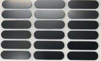 Schwarze Silikon-Matte der hohen Temperatur, Tastatur-Antibeleg-Gummiauflage