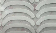 Weiße PTFE-Spiel-Mausskates mit doppelseitigem Klebeband 9448HK