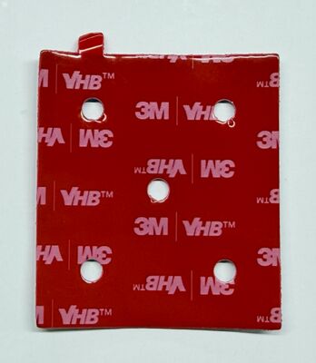 3M VHB Red Liner doppelseitiges Schaumstoffband, individuell gestanzt, hochtemperaturbeständiger Acrylklebstoff