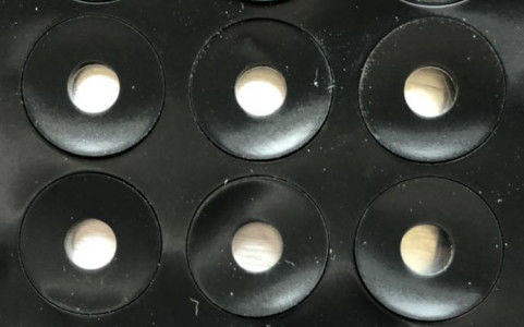 Computer-Silikonkautschuk-Auflage ringsum Kreis-Füße 0.05mm starkes NR EPDM