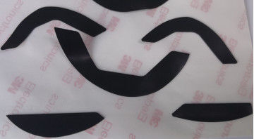 0.7mm dunkle Grey Mouse Feet PTFE Gleiten-Rochen hoher Temperatur UPE