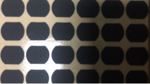 Silikonumhülltes Gewebe des Matte Black Irregular Shape Mylar-Polyester-Film-0.3mm