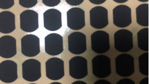 Silikonumhülltes Gewebe des Matte Black Irregular Shape Mylar-Polyester-Film-0.3mm