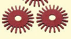 0.25mm gestempelschnittene Plastik-Holzschliff-Baumwollfaser-Papierisolierungs-rote steife Form